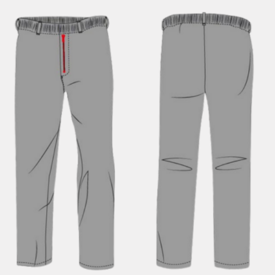 Picture of ALSICO FOOD TRADE TROUSER FULL ELASTICATED WAISTBAND NO POCKET, GREY, EACH