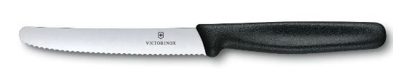 Picture of TOMATO/UTILITY KNIFE, SERRATED EDGE, 11CM, BLACK, EACH