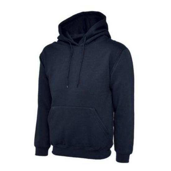 Picture of Uneek Classic Hooded Sweatshirt, Navy