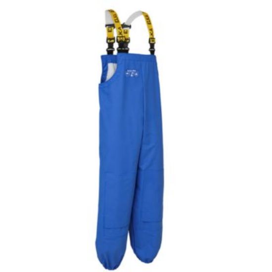 Picture of 240g PU Elka Cleaning Bib & Brace with Knee Pads, Royal Blue