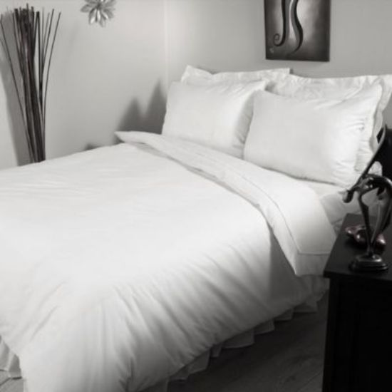 Picture of Hotel Accent Cotton flat Sheet TC-200, Single, White