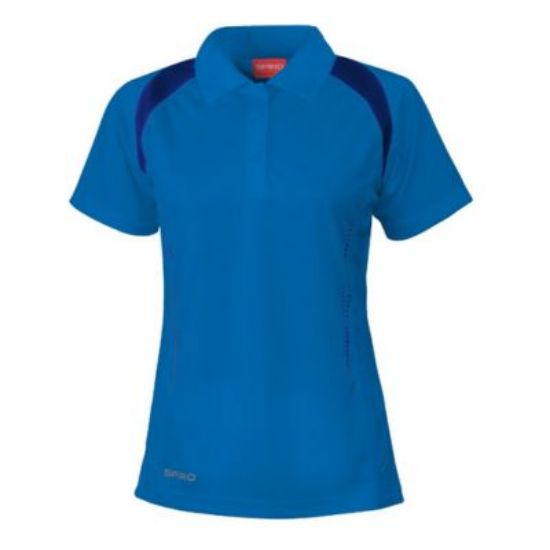 Picture of Spiro Team Spirit Polo Shirt, Royal Blue/Navy, Size L