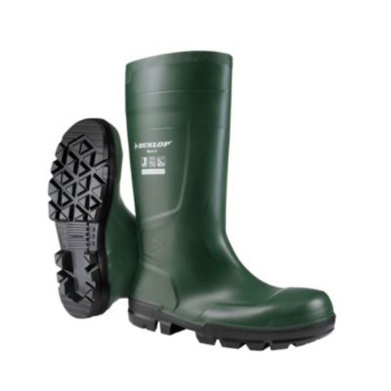 Picture of Green Dunlop Work-It Full Safety Wellingtons
