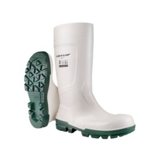 Picture of White Dunlop Work-It S4 Safety Wellingtons
