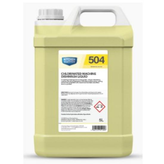 Picture of Chlorinated Machine Dishwash Detergent (Soft-Hard Water) 504, 20 LTR