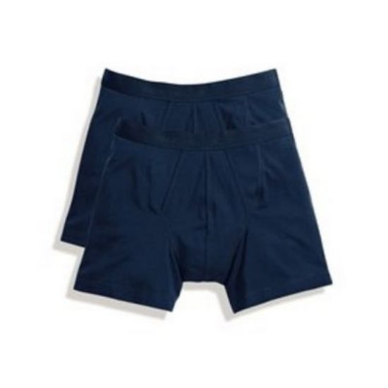 Picture of Cotton Boxer Shorts, 2/Pack, Navy