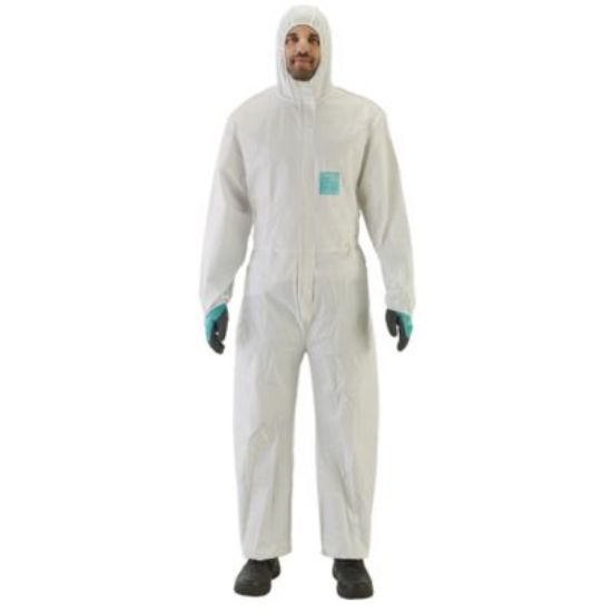 Picture of MICROGARD 2000 COMFORT COVERALL, WHITE, EACH W/HOOD, SMS BACK, MODEL 129