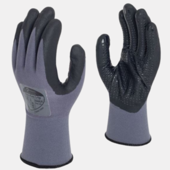 Picture of POLYCO, POLYFLEX GRIP NYLON GLOVES, EACH, FOAMED DOTTED PALM COATING