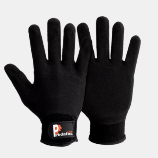Picture of PRED NEEDLE FOAM LATEX GRIP GLOVE, BLACK