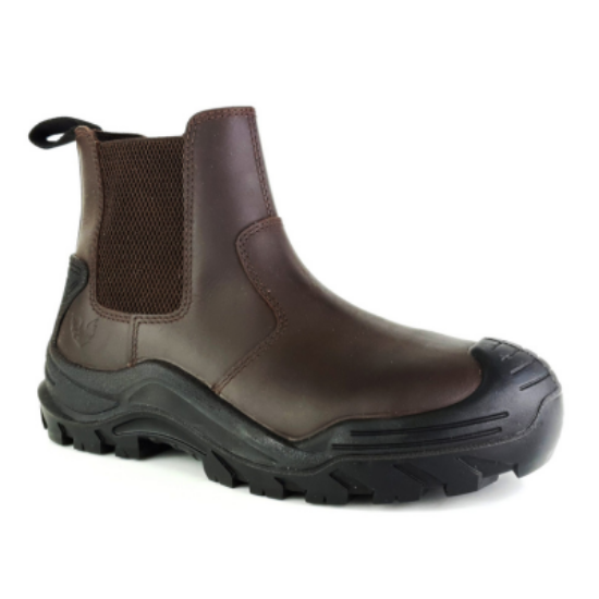 Picture of JASPER DEALER BOOT, BROWN, S3 FO SC SR WPA, OIL/ACID/CHEMICAL RESISTANT, TUFFKING 7085
