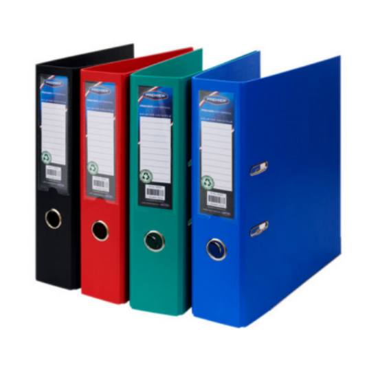 Picture of Premier A4 Pp Lever Arch File Bold 4 Asst, Case ( 4 FILES = 1 CASE)