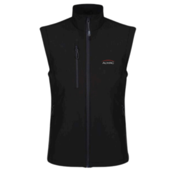 Picture of Black Softshell Bodywarmer, C/W A139 Logo