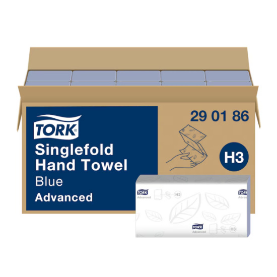 Picture of Tork S-fold Towels, 2 Ply, Blue, Case