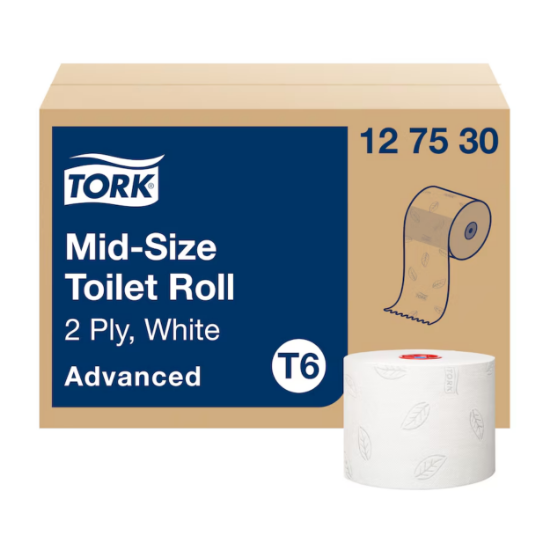 Picture of Tork Mid-Size Toilet Roll Advanced, (27 Case)