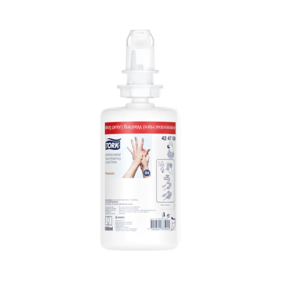 Picture of TORK ANTIMICROBIAL LIQUID SOAP, 1000ML, CASE (6X1000ML)
