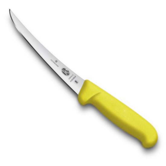 Picture of FIBROX 5"/12CM STRAIGHT YELLOW BONING KNIFE, EACH