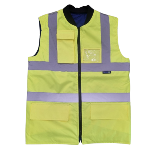 Picture of Bodytech Hi Vis Reversible Bodywarmer, Yellow
