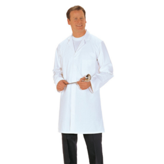 Picture of MENS FOOD COAT, 3 POCKETS, WHITE, EACH