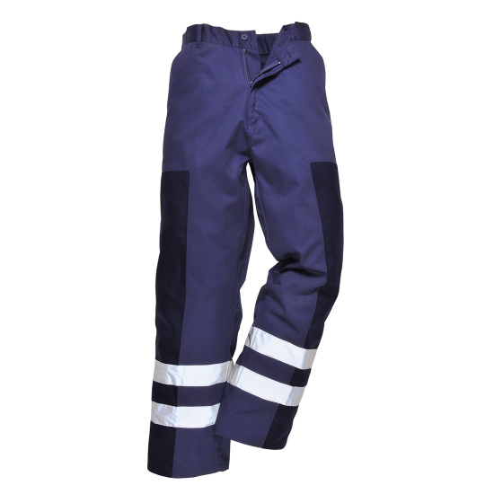 Picture of PORTWEST BALLISTIC TROUSER, NAVY, W/ REFLECTIVE TAPE