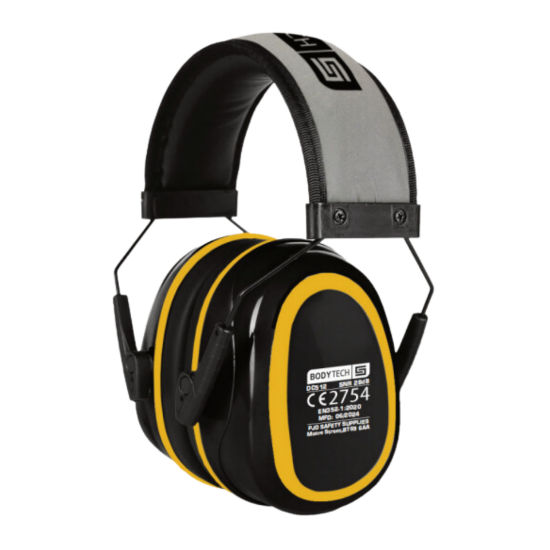 Picture of BODYTECH PREMIUM EAR MUFF, YELLOW, ADJUSTABLE, EACH, SNR28