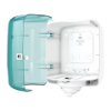 Picture of Tork Reflex Single Sheet Dispenser, White/Turquoise