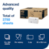 Picture of TORK FLUSHABLE SINGLEFOLD HAND TOWEL ADVANCED, 2PLY, WHITE, CASE