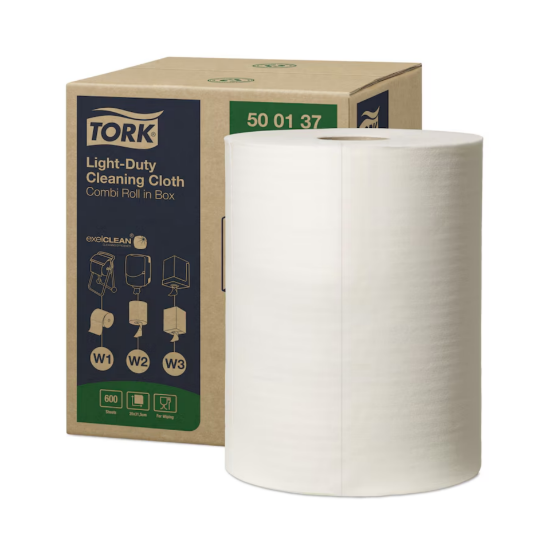 Picture of Tork Light Duty Cleaning Cloth, White, Case