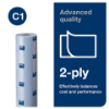 Picture of TORK BLUE COUCH ROLL ADVANCED, 2PLY, BLUE, CASE