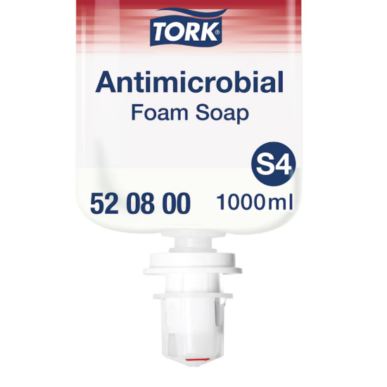 Picture of Tork Antimicrobial White Foam Soap, 1000ml, 6 x 1000ml/Case
