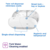 Picture of Tork SmartOne® Twin Mini Toilet Roll Dispenser, White
