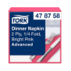 Picture of TORK DINNER NAPKIN, BRIGHT PINK, 2PLY, CASE