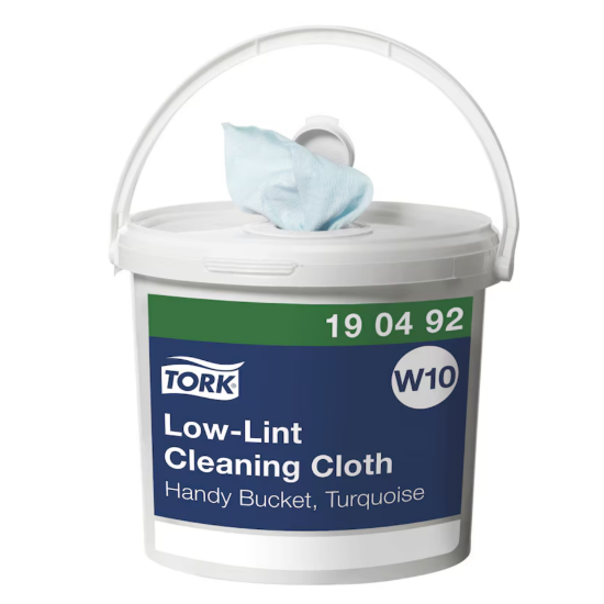 Picture of Tork Low Lint Cleaning Handy Bucket, 1PLY, Turquoise, Case