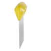 Vikan Flexible Dough Cutter/Scraper, Stainless Steel Blade, 146 mm, Yellow