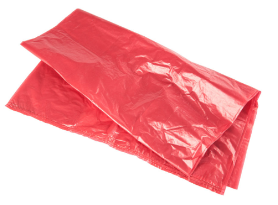 160L 18KG Compactor Bag, Red, 100/Case