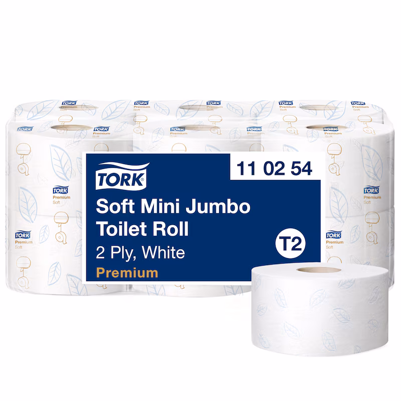 Tork Soft Mini Jumbo Toilet Paper Roll White T2