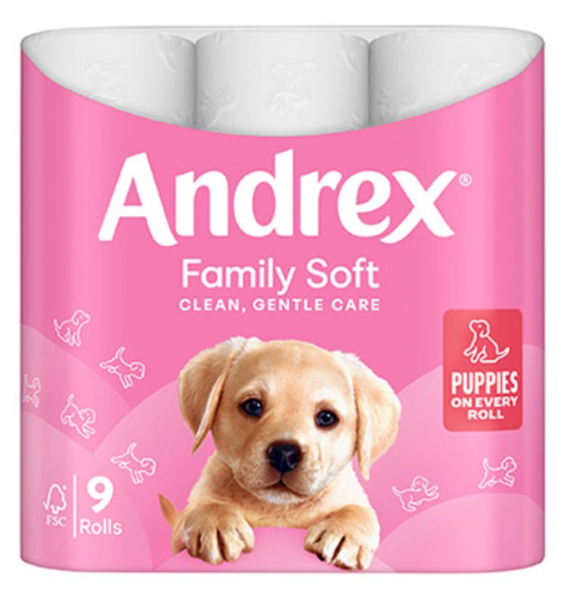 Andrex® Family Soft Toilet Tissue, 45 Rolls, 9 x 5/Case