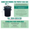 80 Litre Compostable Kitchen Bin Liners  - 60 Bags/Pack