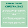 80 Litre Compostable Kitchen Bin Liners  - 60 Bags/Pack