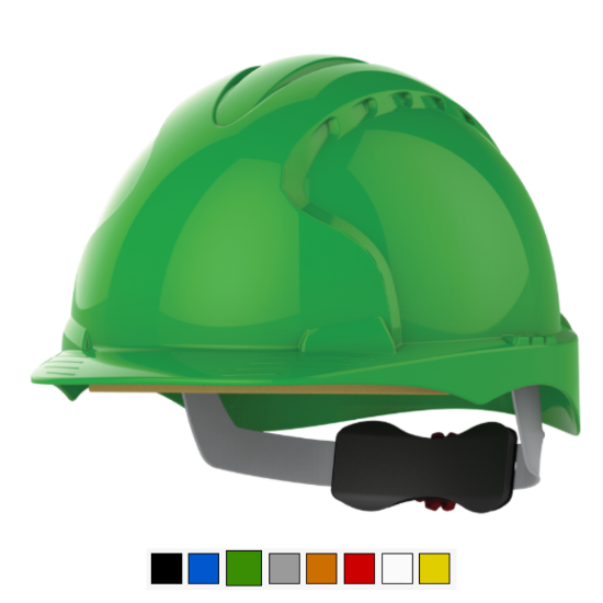 EVO®3 Safety Helmet - Wheel Ratchet, Green
