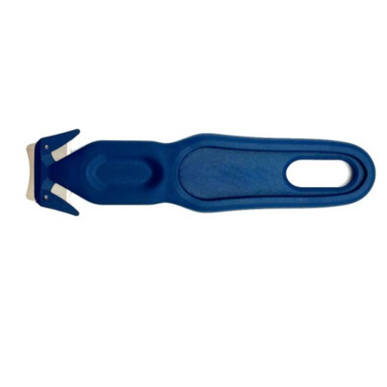 Metal Detectable 'T'-shaped Safety Knife with Blunt Cutter, (SK130), Blue