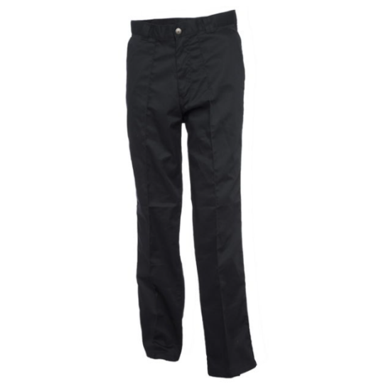 Uneek Workwear Trouser, Navy, W/Sewn in Crease