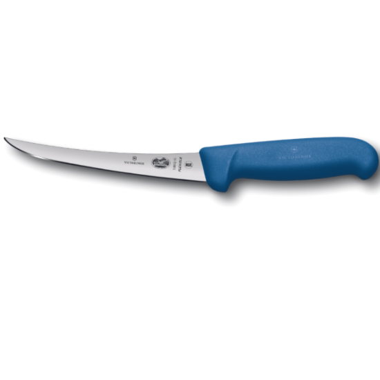 Victorinox Fibrox 15cm Curved Flexi Blade Boning Knife, Blue 