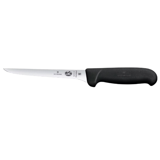 Victorinox Fibrox Boning Knife, 15cm, Black