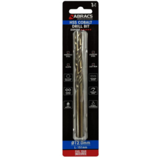 Abracs Expert Cobalt (M35) Drill Bit Packs, 3.0mm, 2 Pack