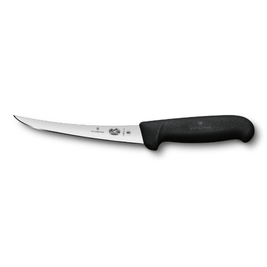 Victorinox Fibrox 5"/12CM Curved Black Boning Knife, 5.6603.12
