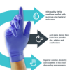 Uniglove Zero Powder Free Nitrile Gloves, Blue, 1000/Case