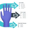 Uniglove Zero Powder Free Nitrile Gloves, Blue, 1000/Case