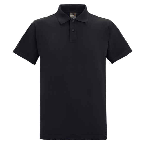 Picture of Regatta Pro 50/50 Pique Polo Shirt, Black