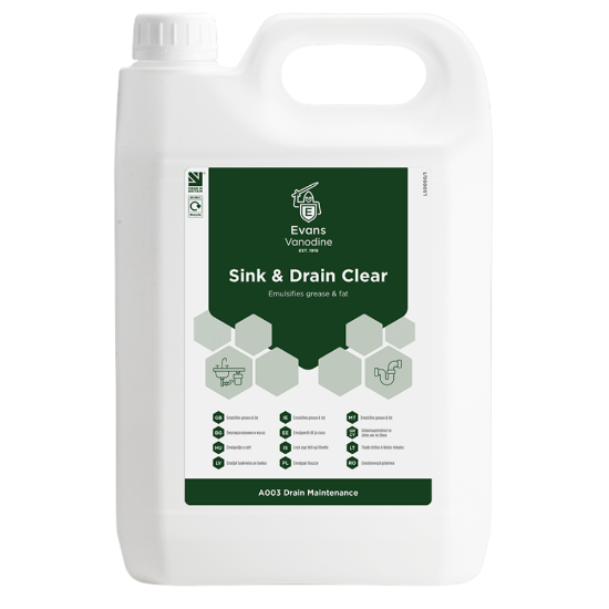 Evans Drain & Sink Clear, 5 Litre