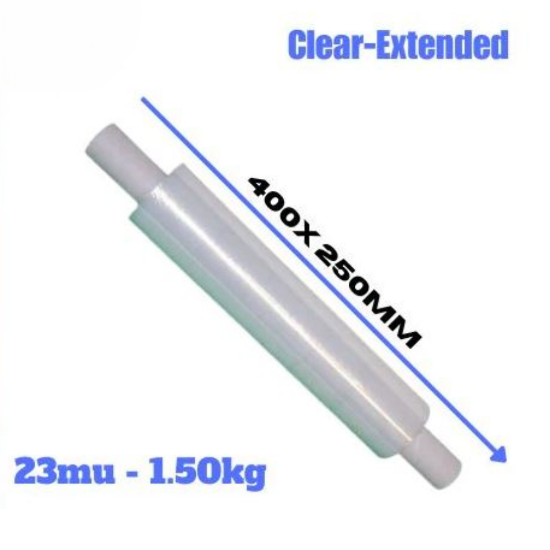 Picture of Clear Pallet Wrap with Extended Core, 400mm x 1.5kg x 23MU, 250m